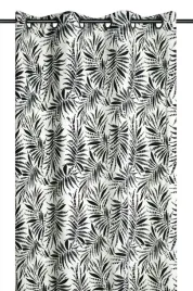 zaslona-gotowa-ziana-140x260-czarne-tropikalne-liscie-etno-boho-glamour