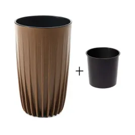 doniczka-wysoka-nowoczesna-brazowa-z-wkladem-51cm-plastikowa-na-kwiaty