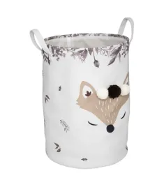 dzieciecy-kosz-na-zabawki-lis-fox-z-pomponami-35-cm-worek-organizer-duzy
