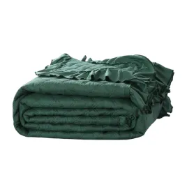 pikowana-narzuta-z-falbanka-butelkowa-zielen-200-x-220-xxl-boho-kapa-pled