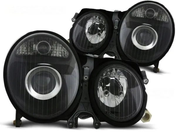 LAMPY PRZEDNIE DO MERCEDESA W210 E-KLASA 99-02 BLACK