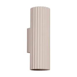 kinkiet-scienny-taupe-karbowana-tuba-20cm-gora-dol-2xgu10-10w-karbon-sollux