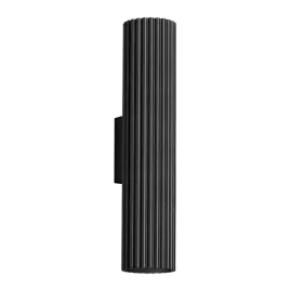 kinkiet-scienny-nowoczesny-czarny-karbowana-tuba-30-cm-gora-dol-2pkt-sollux