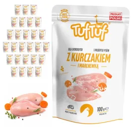 tuftuf-mokra-karma-dla-psa-kurczak-marchewka-saszetka-30x100g-mielonka