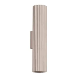 kinkiet-scienny-taupe-karbowana-tuba-30cm-gora-dol-2xgu10-10w-karbon-sollux