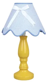 lampa-stolowa-candellux-lola-zolta-ceramiczna-z-abazurem-e14
