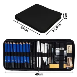 zestaw-do-szkicowania-rysowania-profesjonalny-szkicownik-olowki-etui-54w1