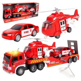 straz-pozarna-ciezarowka-helikopter-przyczepa-laweta-swiatlo-dzwieki-3