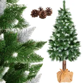choinka-sztuczna-220-cm-na-pniu-sosna-diamentowa-gesta-osniezona-gratis