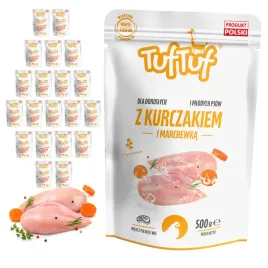 tuftuf-mokra-karma-dla-psa-kurczak-marchewka-saszetka-20x500g-mielonka