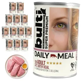 bulti-daily-meal-adult-mokra-karma-dla-kota-cielecina-12x400g-pelnoporcjowa