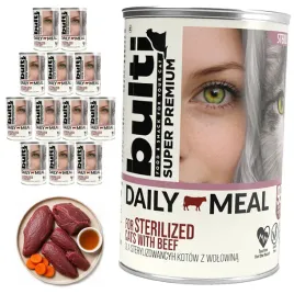 bulti-daily-meal-sterilized-mokra-karma-dla-kota-wolowina-kurczak-12x400g