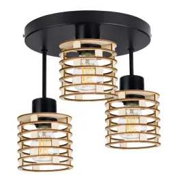 lampa-plafon-zyrandol-wysoki-sufit-sprezyna-drewno