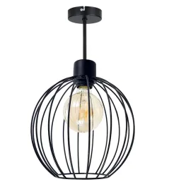lampa-wiszaca-stala-zyrandol-sufit-loft-drut-kula