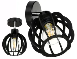 lampa-kinkiet-czarny-na-1x-e27-scienny-regulowany-loft-kula-drewno-czarne