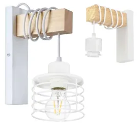 lampa-kinkiet-scienny-drewniany-led-zwis-na-kablu-klosz-1xe27-loft-bialy