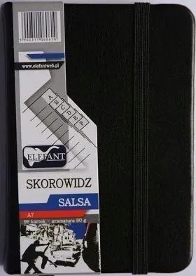 skorowidz-a7-salsa-czarny-elefant-96-kartek-stan-opakowania-oryginalne