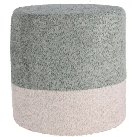 pufa-okragla-szara-tapicerowana-boucle-podnozek-do-siedzenia-35-x-34-cm