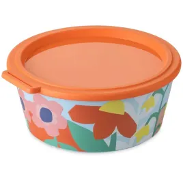 miska-z-pokrywka-13-l-plastikowa-w-kwiaty-pomaranczowa-196-x-188-cm