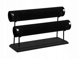 stojak-na-bizuterie-na-zegarki-czarny-ekspozytor-aksaminy-24-x-18-x-12-cm