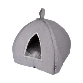 legowisko-dla-kota-szary-domek-namiot-35-x-38-cm