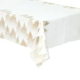 obrus-swiateczny-na-stol-bialy-zloty-ozdobny-motyw-choinki-140-x-360-cm