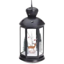lampion-swiateczny-czarny-led-z-figurka-ozdobna-renifer-435x22-na-prezent
