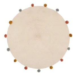 dywan-z-kolorowymi-pomponami-dla-dzieci-o-90-cm