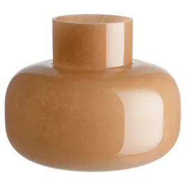 wazon-dekoracyjny-szklo-barwione-16-cm-srednica-19-cm-pomaranczowy