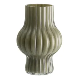wazon-dekoracyjny-szkla-20-cm-srednica-135-cm-zielony-recznie-wykonany
