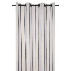 zaslona-bawelniana-pionowe-pasy-135x260-cm-niebieska-metalowe-przeoltki