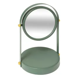 lusterko-kosmetyczne-metalowe-zielone-z-powiekszeniem-duo-18-x-265-cm