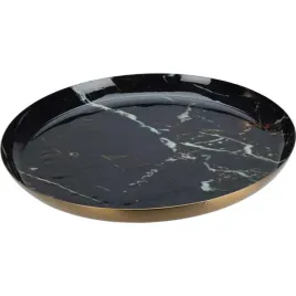 talerz-dekoracyjny-podtalerz-metalowy-czarny-o-28-cm-taca-wzor-marmur
