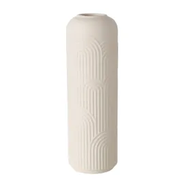 wazon-kamionkowy-na-kwiaty-bezowy-matowy-podluzny-25-x-8-cm