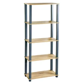 regal-5-polek-mdf-metalowy-stelaz-regal-na-ksiazki-dekoracje-147-cm