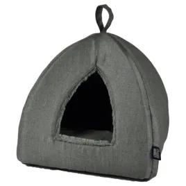 legowisko-dla-kota-ciemnozielone-domek-35-x-38-cm