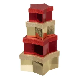pudelka-na-prezenty-ksztalt-gwiazdy-zlote-czerwone-zestaw-4-szt-23x105-cm