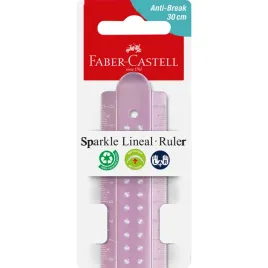 faber-castell-linijka-sparkle-30-cm-rozowa-turkusowa-fioletowa