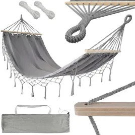 hamak-ogrodowy-turystyczny-szary-fredzle-hustawka-boho-torba-200-x-100cm