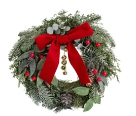 swiateczny-wianek-na-drzwi-sciane-z-czerwona-kokarda-altom-design-32-cm