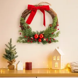 wianek-na-drzwi-swiateczny-wiklinowy-z-czerwona-kokarda-altom-design-30-cm