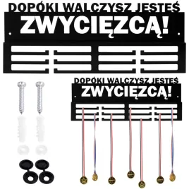 wieszak-metalowy-na-medale-scienny-dopoki-walczysz-jestes-zwyciezca-40-cm