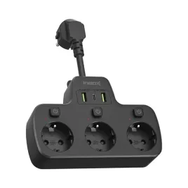 rozdzielacz-rozgaleznik-listwa-wielofunkcyjna-ac-usb-ineox-lzw-3ub-czarna