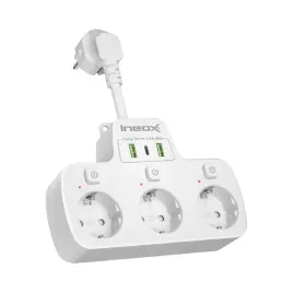 rozdzielacz-listwa-zasilajaca-wielofunkcyjna-ac-usb-ineox-lzw-3u-bialy