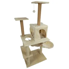 drapak-wysoki-legowisko-slupek-do-drapania-wieza-domek-8-poziomow-136cm