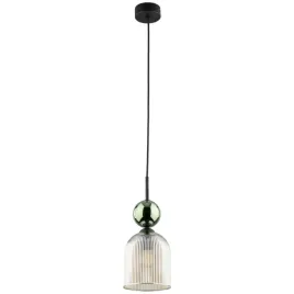 lampa-wiszaca-do-sypialni-salonu-szklo-ryflowane-bez-zielony-sophia