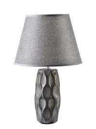lampka-nocna-stolowa-lampa-z-abazurem-klasyczna-szara-38cm