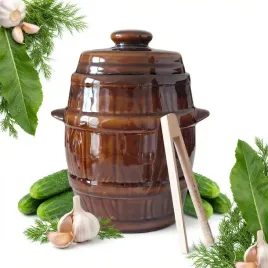 beczka-kamionkowa-hermetyczna-5l-brazowa-do-kiszenia-kapusty-i-ogorkow