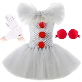stroj-arlekin-przebranie-klaun-sukienka-tutu-halloween-bal-zestaw-140-160