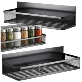 polka-kuchenna-organizer-na-przyprawy-wiszaca-czarna-metalowa-zestaw-2-szt